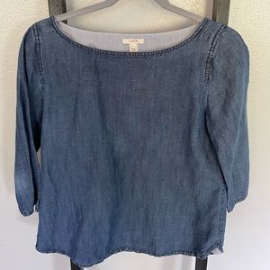 J.Crew Denim Chambray Top